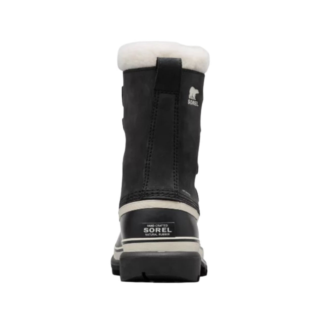 Sorel Men's Black, Stone Caribou WP Waterproof Insulated Snow Boots